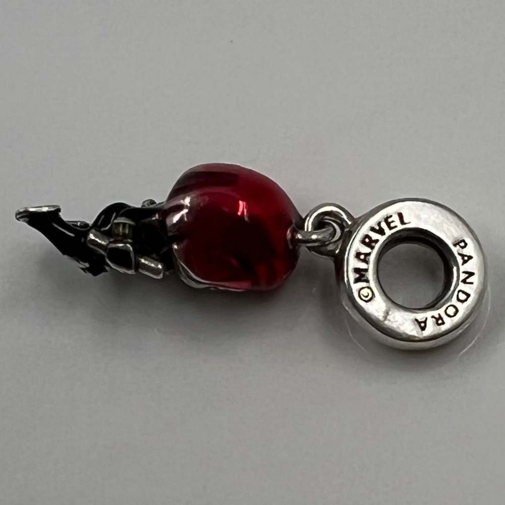 Pre-owned PANDORA AVENGERS MARVEL BLACK WIDOW DANGLE CHARM 790785C01 ...